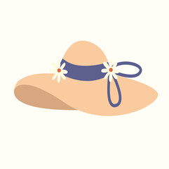 Hat. Vector illustration of a hat with colors. Nice hat. Cartoon style