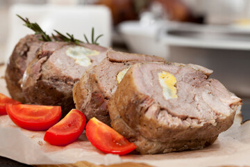 meatloaf with the addition of eggs and spices