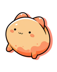 Obraz premium Cute kawaii gingerbread character. Vector illustration isolated on white background.