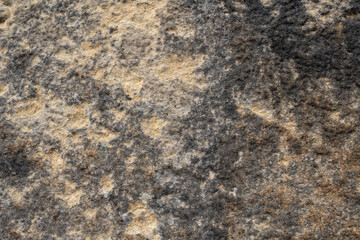 Details of sand stone texture, closeup shot of rock surface.