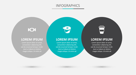 Set Pour over coffee maker, Candy and Coffee cup to go. Business infographic template. Vector