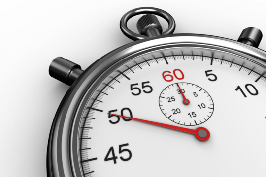 Digitally generated image of a stopwatch