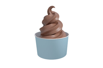 3D Composite image of a cupcake