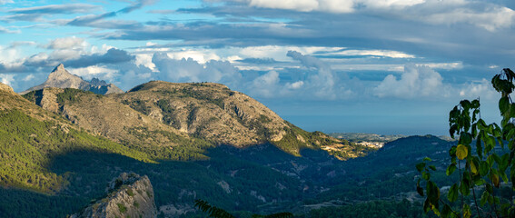 Fototapeta na wymiar View from the Castle of Guadalest, Spain