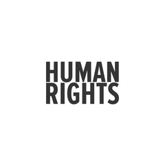 Human Rights over white background