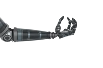 Rolgordijnen Illustration of cyborg hand © vectorfusionart