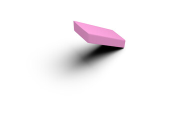 Illustration of pink eraser