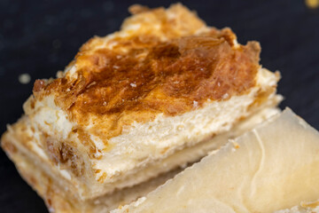 cake using sweet cream with lots of thin layers