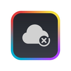Delete Cloud Service - Pictogram (icon) 