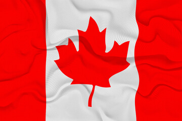 National Flag of Canada. Background  with flag  of Canada