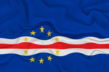 National flag of Cape Verde. Background  with flag  of Cape Verde.