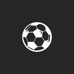 Fototapeta na wymiar Soccer ball icon. football symbol sign for sports apps