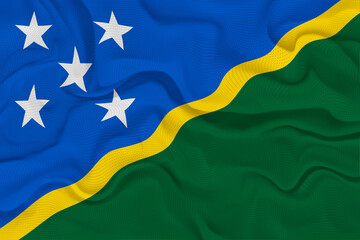 National flag of Solomon islands.  Background  with flag of -Solomon islands.