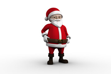 Cute cartoon santa claus