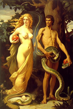 Adam and Eve in paradise or how this biblical episode sees AI