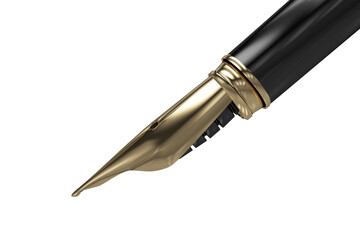 Close-up of black fountain pen
