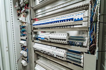Electricity supply locker. Energy electrical cabinet system.