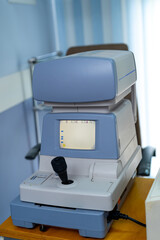 Optometry medical device. Eye examination equipment.