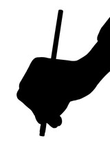 Cropped image of hand holding pencil