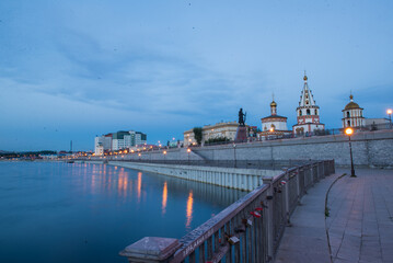 irkutsk lake at the evening 