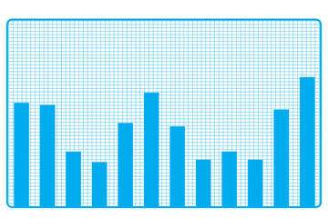 Graphic image of blue bar graph