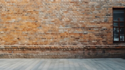 Brown Brick Wall Texture Background for Exterior Factory