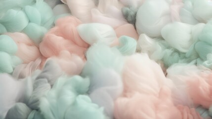 Obraz premium abstract background in pastel colors from soft fluffy texture like cotton wool .generative AI 