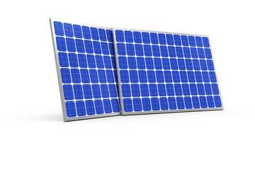 Vector image of 3d solar equipment