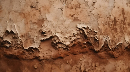 Rustic Plastered Clay Wall Texture Background