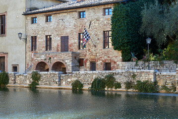 Obraz na płótnie Canvas Terme Bagno Vignoni in Tuscany in Italy