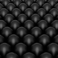 Heap of farm raw organic black chicken eggs, abstract background