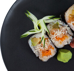 Close up of japanese food sushi