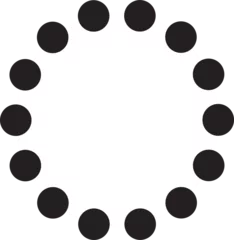 Foto op Aluminium Vector image of dots making circle shape © vectorfusionart