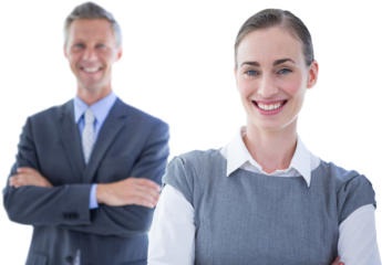 Portrait of smiling businesswoman