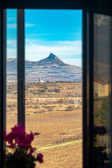 vineyards through the window