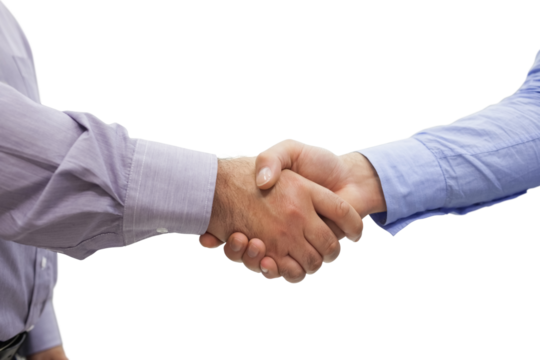 Men shaking hands