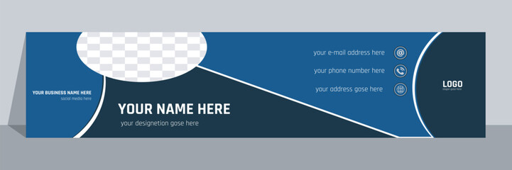 Fototapeta premium e mail signature design template