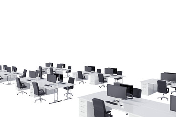 Digital image of office interior