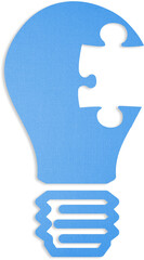 Missing jigsaw puzzle piece in bulb 