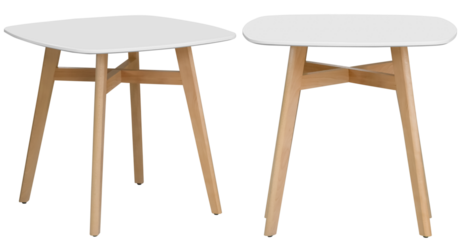 Modern stylish table. Element of the interior. Isolated from the background. View from different angles