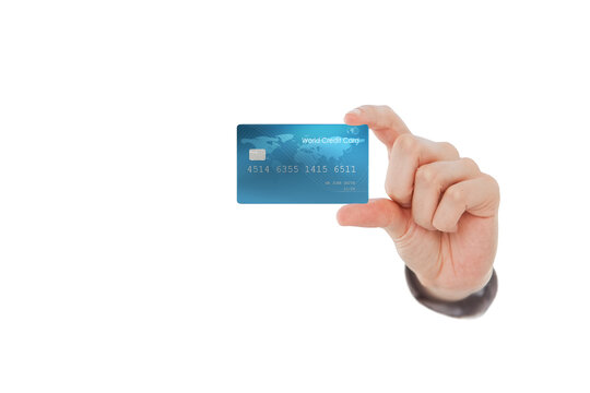 Cropped image of human hand showing payment card