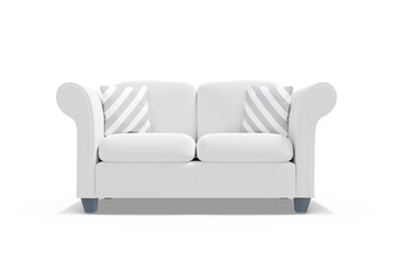 3d image of sofa with cushions 