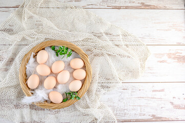 eggs in a basket