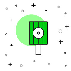 Filled outline Spray can nozzle cap icon isolated on white background. Vector