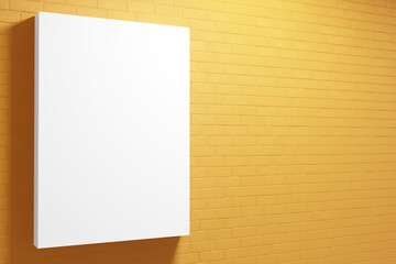 mock up brick wall background 3D illustration rendering