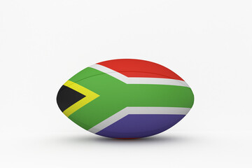 Fototapeta premium South African flag rugby ball