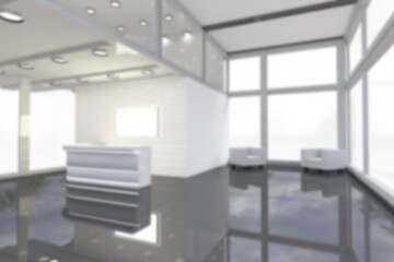 Lobby of modern building