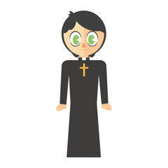 Digitally generated image of priest