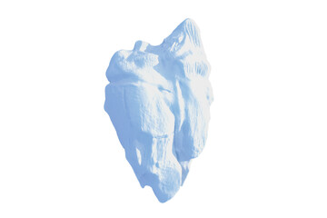 Obraz premium Rock formation over white background