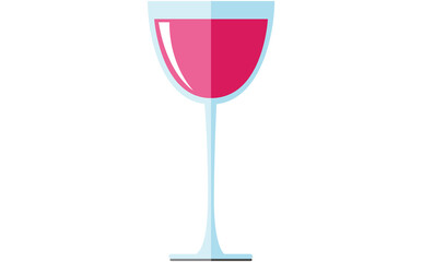 Digitally generated image of wine glass